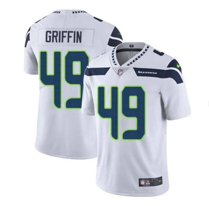Men Seattle Seahawks 49 Shaquem Griffin Nike White Vapor Limited NFL Jersey